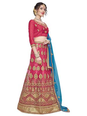 embroidered a-line lehenga - 17464274 - Standard Image - 2