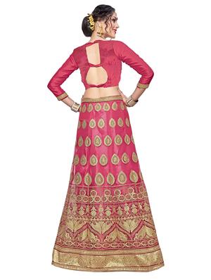 embroidered a-line lehenga - 17464274 - Standard Image - 3