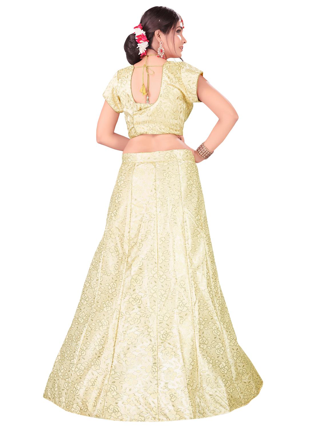 self design a-line lehenga - 17464278 - Zoom Image - 2