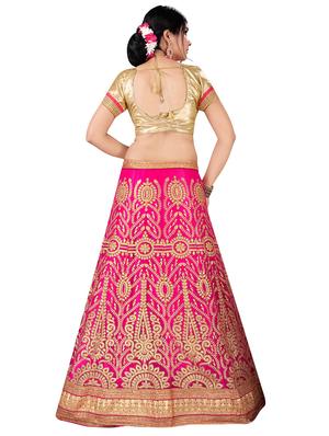 embroidered a-line lehenga - 17464280 - Standard Image - 2