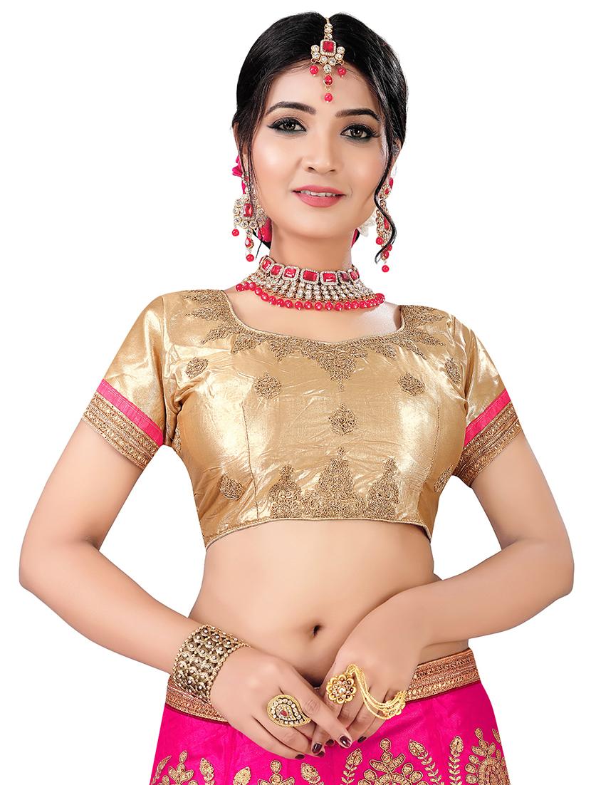 embroidered a-line lehenga - 17464280 - Zoom Image - 3