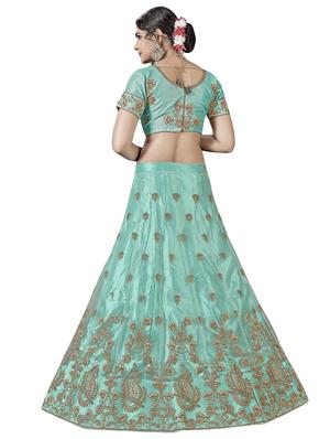 embroidered a-line lehenga - 17464288 - Standard Image - 2
