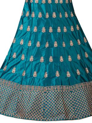 embroidered a-line lehenga - 17464292 - Standard Image - 4