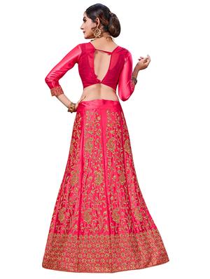 embroidered a-line lehenga - 17464315 - Standard Image - 2
