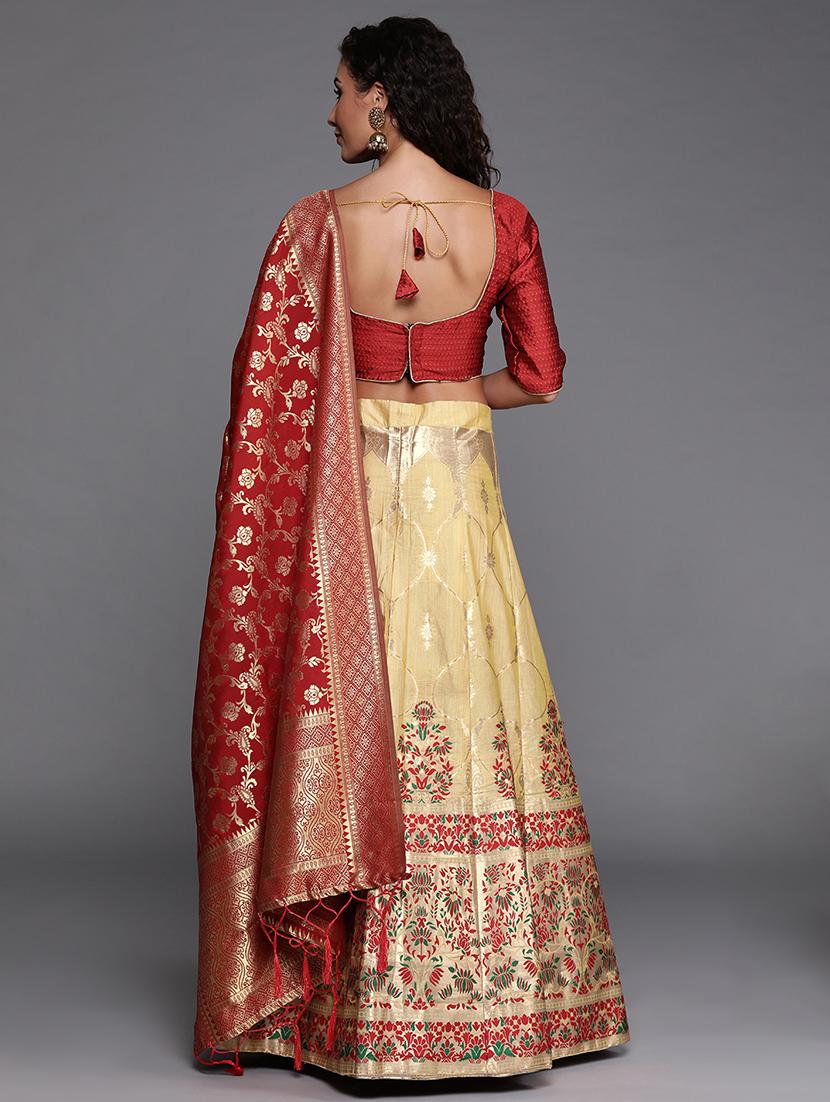 self design a-line lehenga - 17464321 - Zoom Image - 3