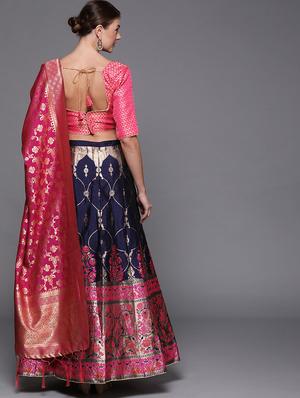 self design a-line lehenga - 17464325 - Standard Image - 3