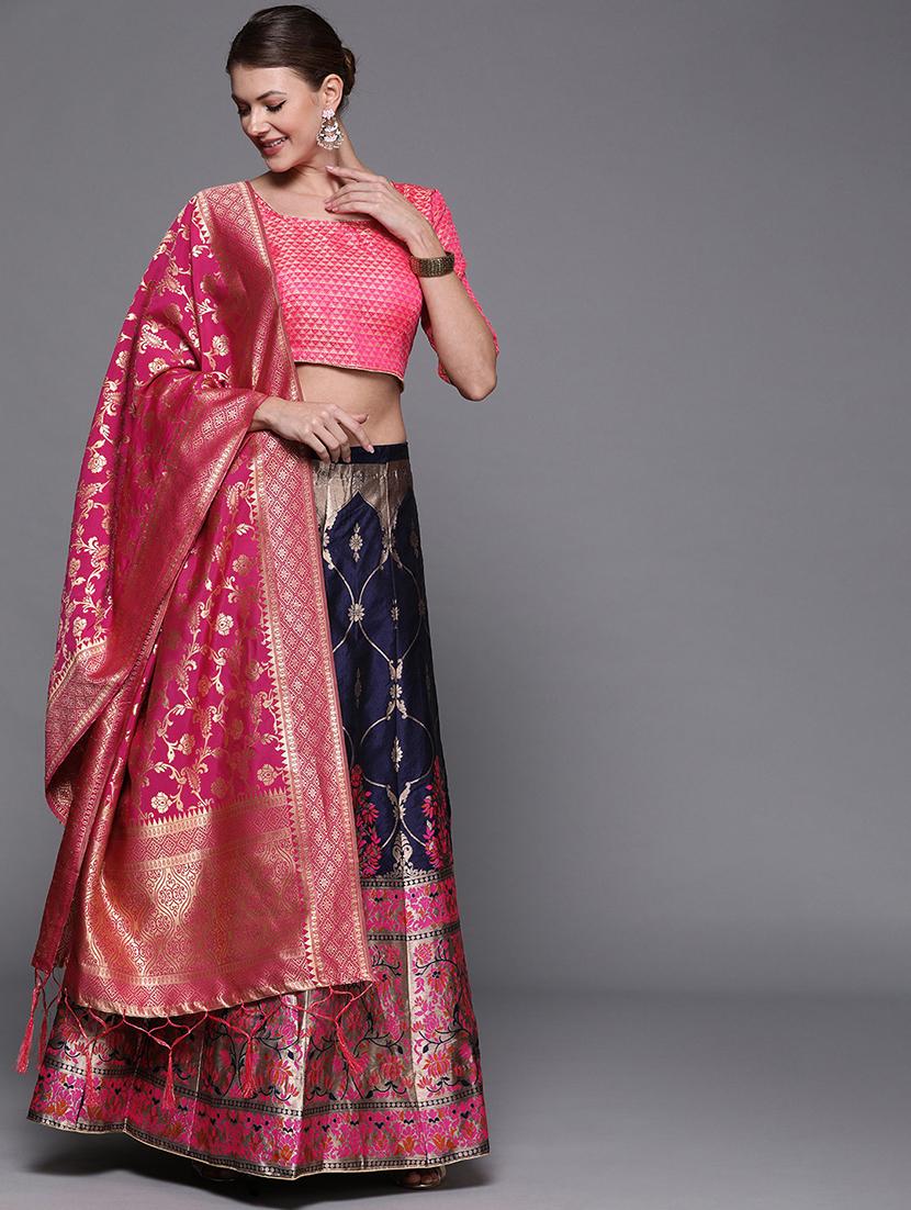 self design a-line lehenga - 17464325 - Zoom Image - 1