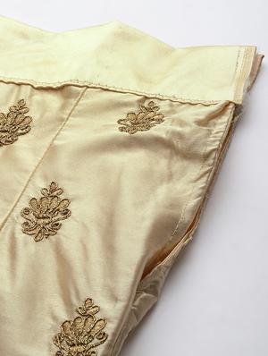 embroidered a-line lehenga - 17464335 - Standard Image - 4