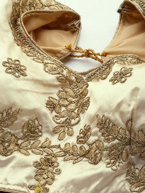 embroidered a-line lehenga - 17464335 - Standard Image - 5