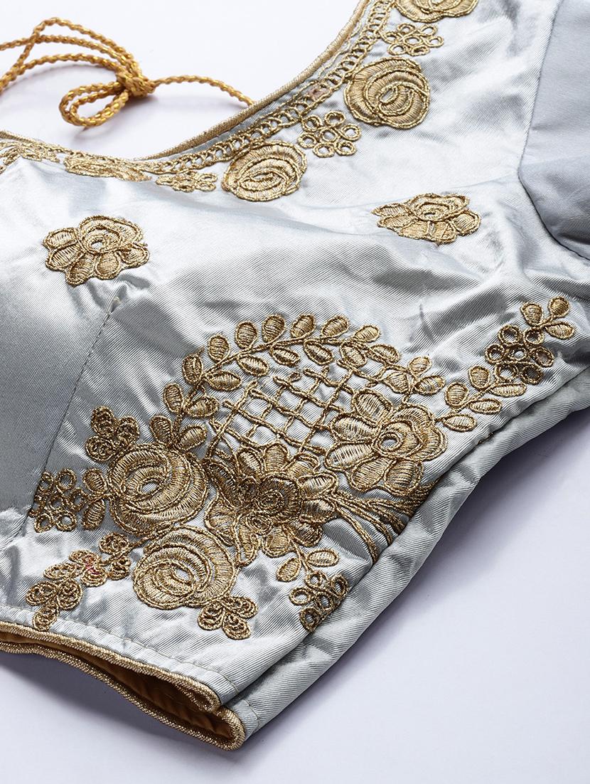 embroidered a-line lehenga - 17464336 - Zoom Image - 5