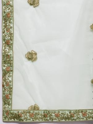 embroidered a-line lehenga - 17464338 - Standard Image - 6