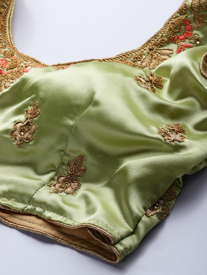 embroidered a-line lehenga - 17464339 - Zoom Image - 4