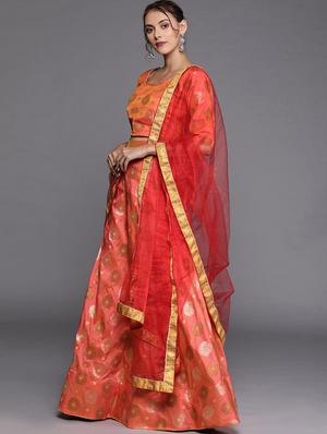 self design a-line lehenga - 17464341 - Standard Image - 2