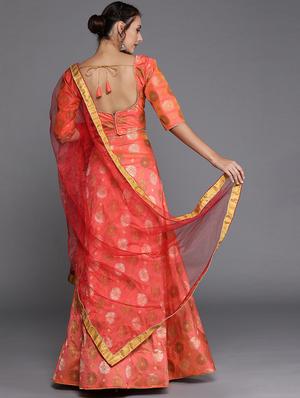 self design a-line lehenga - 17464341 - Standard Image - 3