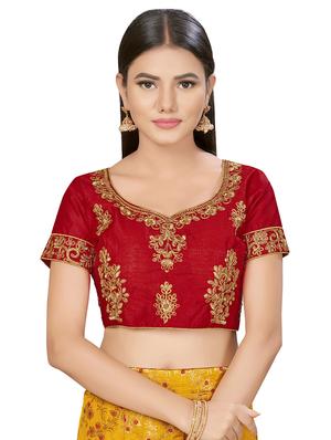 embroidered a-line lehenga - 17464364 - Standard Image - 4