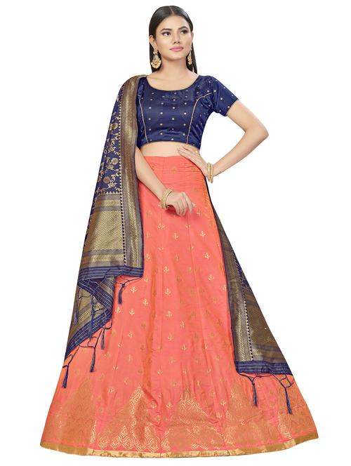 self design a-line lehenga - 17464373 - Standard Image - 1