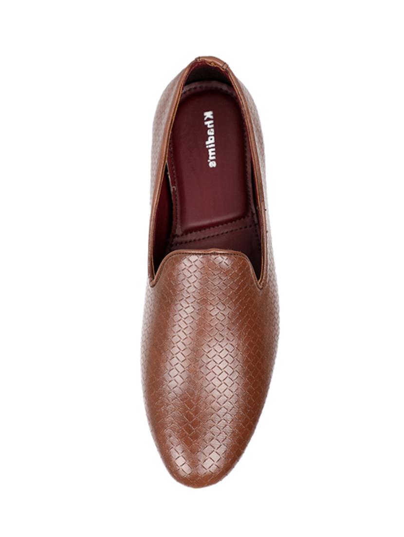 brown slip on shoes - 17464385 - Zoom Image - 4