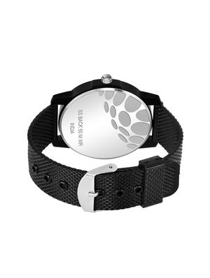 sp-16 black analogue display with exclusive design analog watch - for men - 17464519 - Standard Image - 3