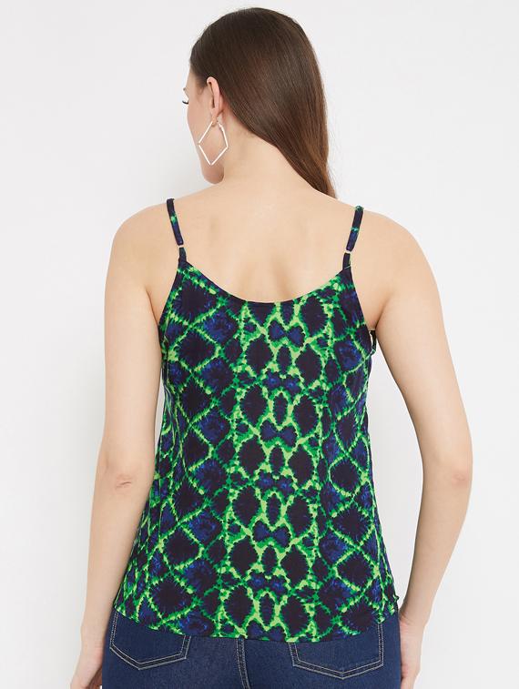 cami neck animal print top - 17464559 - Zoom Image - 3