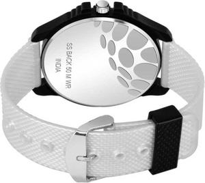 sp-17 white analogue display with exclusive design analog watch - for men - 17464578 - Standard Image - 2