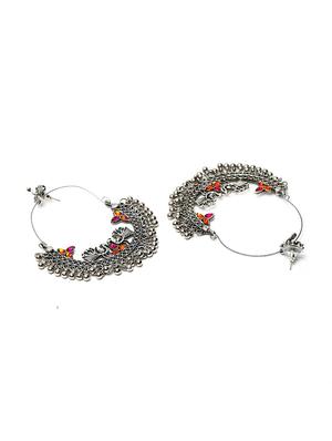 silver brass chandballi earring - 17464869 - Standard Image - 3