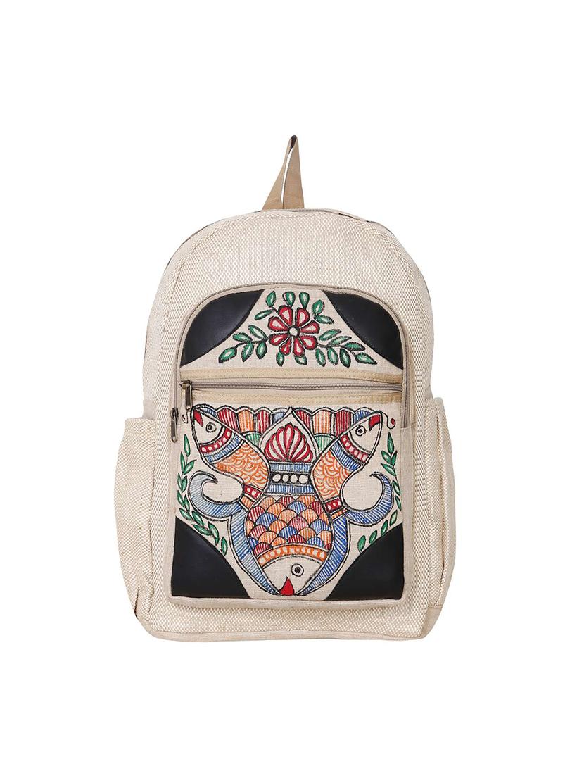 multi colored jute laptop bag - 17464988 - Zoom Image - 1