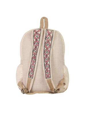 beige jute laptop bag - 17464991 - Standard Image - 2