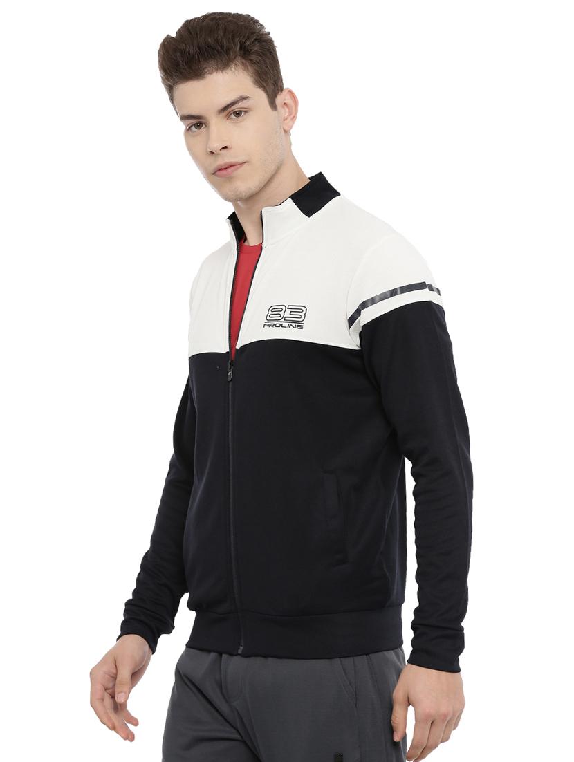 white color block sweatshirt - 17465017 - Zoom Image - 2