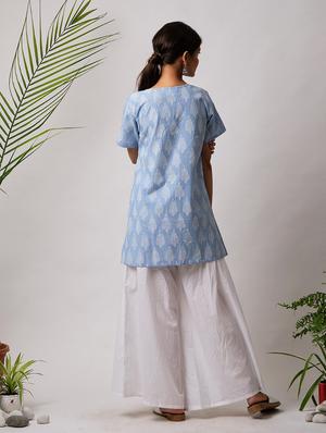 printed straight kurta - 17465082 - Standard Image - 2