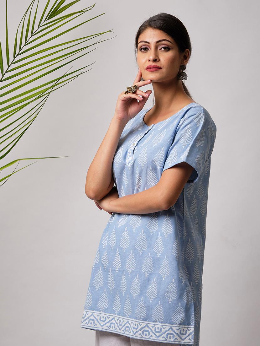 printed straight kurta - 17465082 - Zoom Image - 3