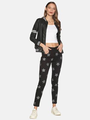 varsity striped bomber jacket - 17465196 - Standard Image - 4