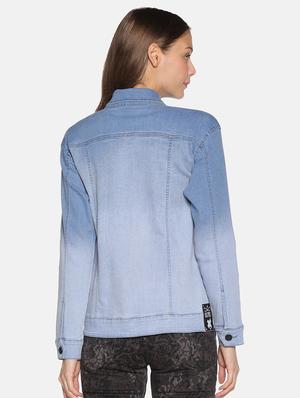 ombre denim jacket - 17465199 - Standard Image - 3