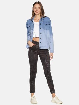 ombre denim jacket - 17465199 - Standard Image - 4
