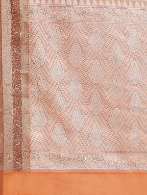 ethnic motifs banarasi saree with blouse - 17465482 - Standard Image - 5