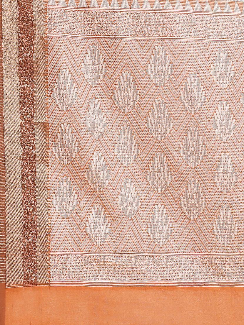 ethnic motifs banarasi saree with blouse - 17465482 - Zoom Image - 5