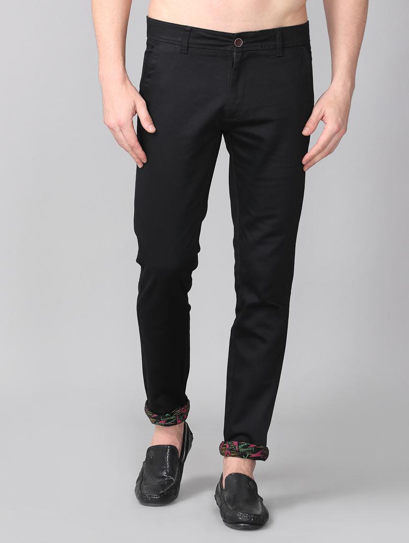black solid chinos - 17465538 - Zoom Image - 1