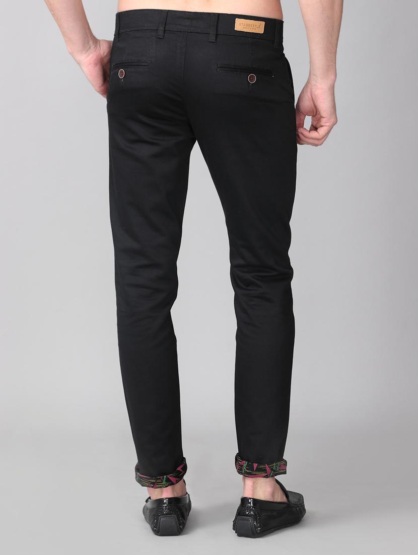 black solid chinos - 17465538 - Zoom Image - 3