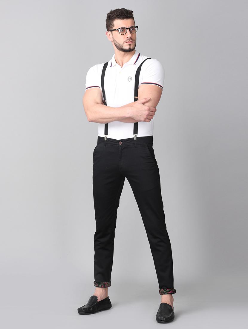 black solid chinos - 17465538 - Zoom Image - 4