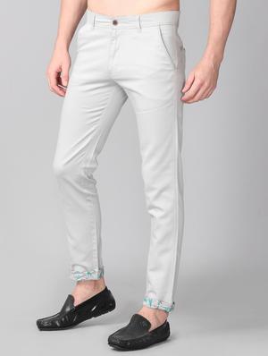 grey solid chinos - 17465542 - Standard Image - 2