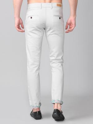 grey solid chinos - 17465542 - Standard Image - 3