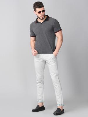 grey solid chinos - 17465542 - Standard Image - 4