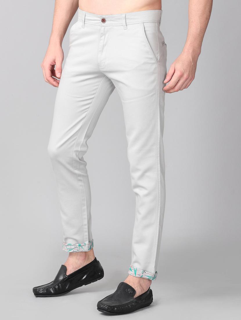 grey solid chinos - 17465542 - Zoom Image - 2