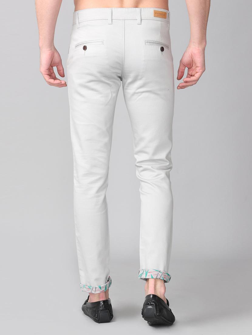 grey solid chinos - 17465542 - Zoom Image - 3