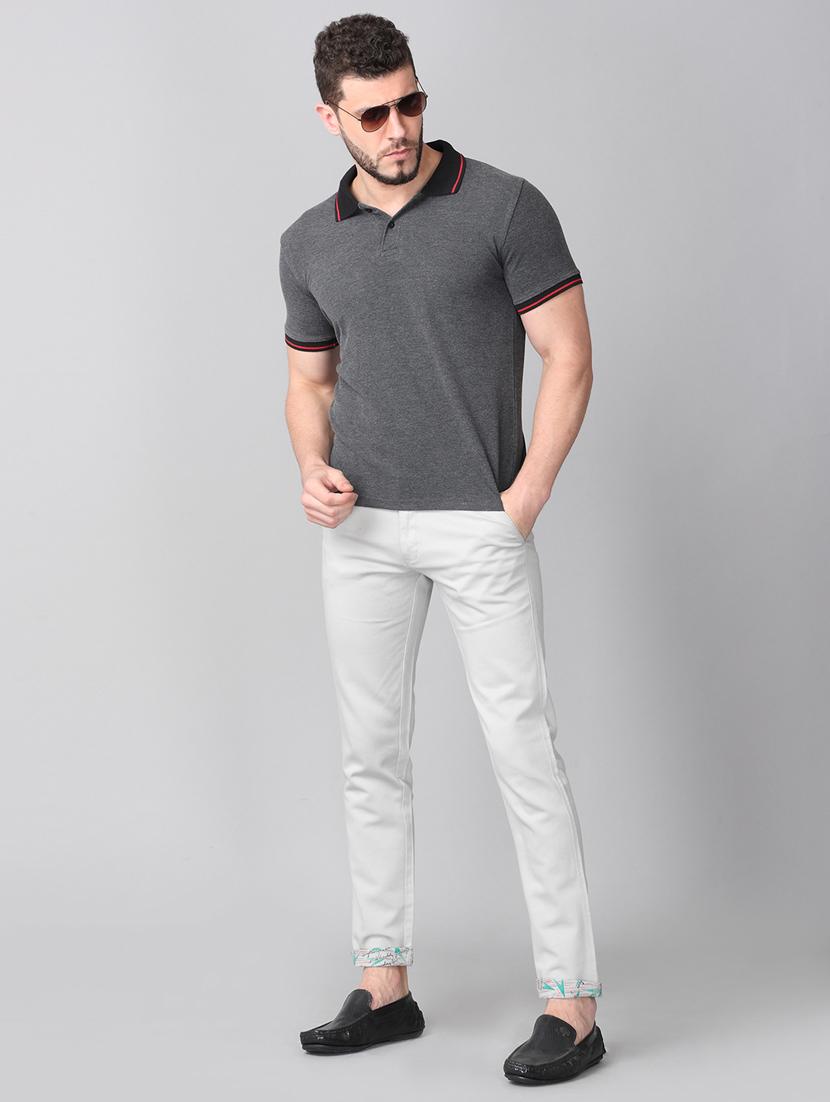 grey solid chinos - 17465542 - Zoom Image - 4