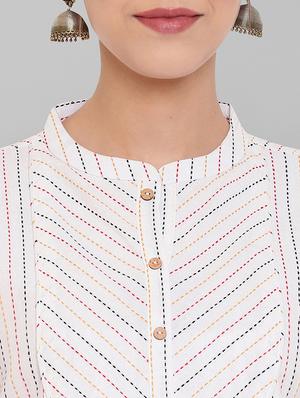 running stitch shirt tunic - 17465651 - Standard Image - 4