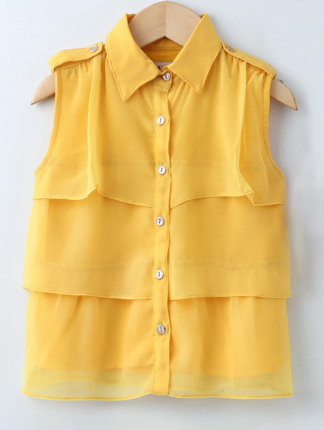 yellow solid layered top - 17465698 - Zoom Image - 1