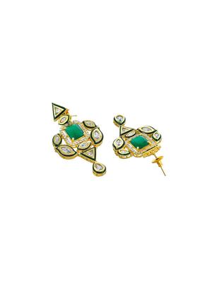 gold brass necklaces and earring - 17465865 - Standard Image - 5