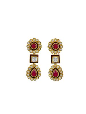 gold brass necklaces and earring - 17465890 - Standard Image - 4