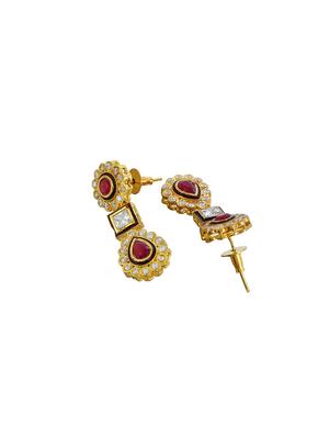 gold brass necklaces and earring - 17465890 - Standard Image - 5