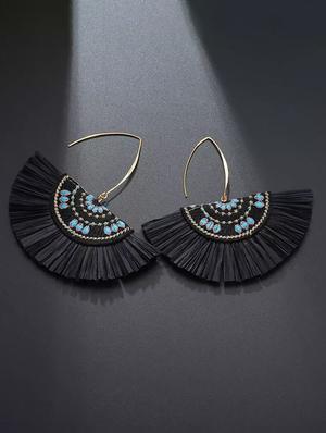 black metal drop earring - 17465992 - Standard Image - 2